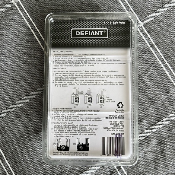 Luggage Locks TSA approved NEW still in plastic packaging. - Picture 3 of 3